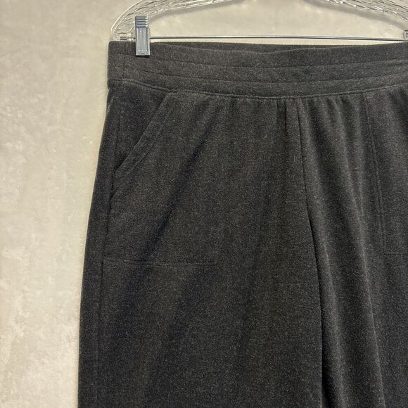 Gaiam Women's Activewear Jogger Pant Size Large Black Fleece Front Pockets Yoga - Picture 2 of 13